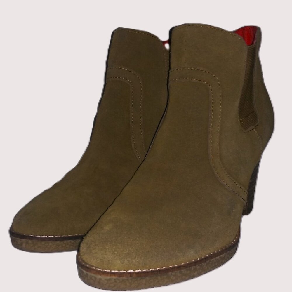 GAP Chelsea Bootie Brown Suede Leather Ankle Boots Size 8